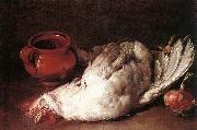 CERUTI, Giacomo Still-Life with Hen, Onion and Pot Norge oil painting reproduction